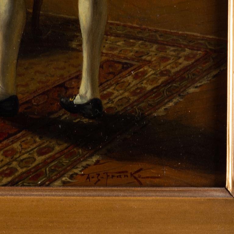 Albert Joseph Franke, oil on panel, signed.