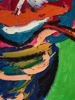 Karel Appel, ”Femme a la pipe”.