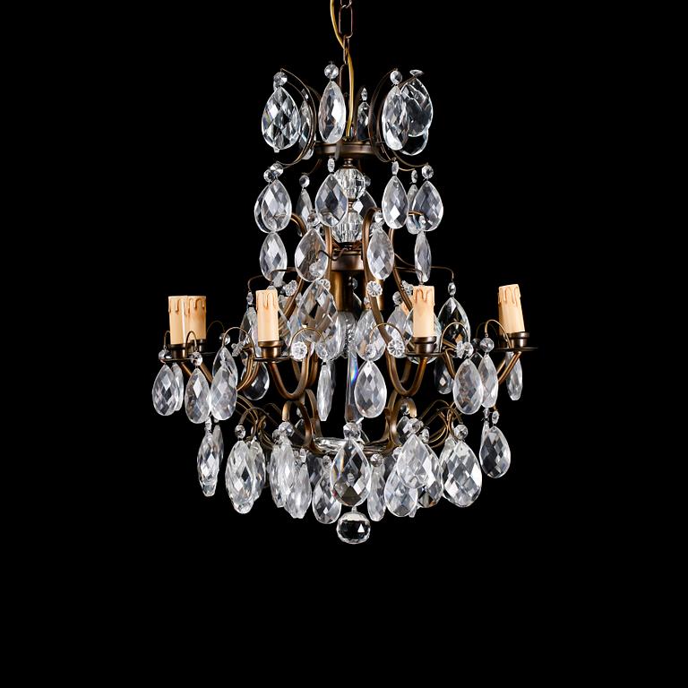 LJUSKRONA, barockstil, Reijmyre, 1900-talets andra hälft. Höjd ca 66 cm.