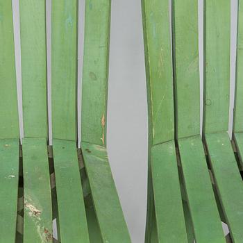 Alvar & Aino Aalto, Four early 1950s 'Aurinko' (Sun-serial) garden chairs, model 910  for O.Y. Huonekalu- ja Rakennustyötehdas A.B.