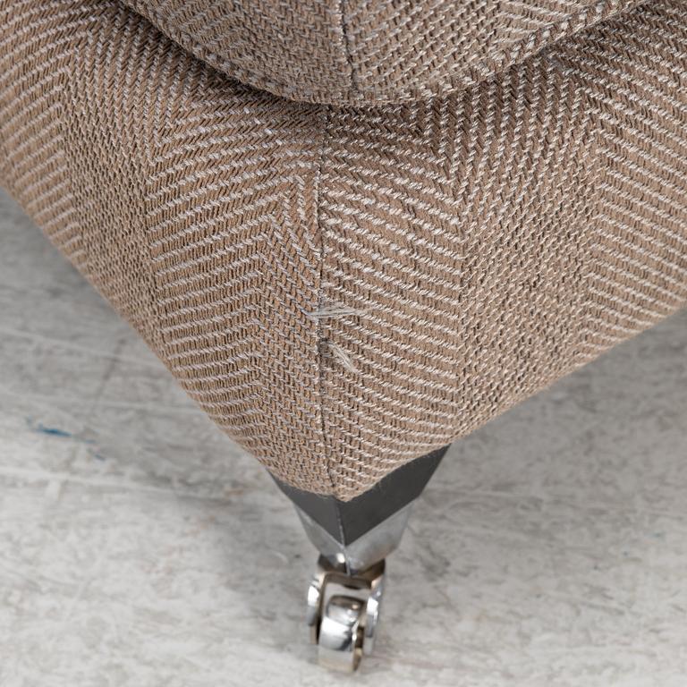 Fåtöljer med fotpallar, ett par, JIO möbler.