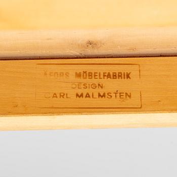 Carl Malmsten, “Ambassador”, armchairs, 6 pieces, Åfors Möbelfabrik, late 20th century.