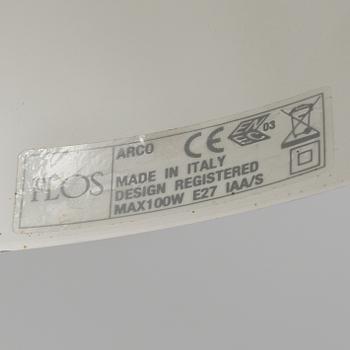 ACHILLE OCH PIER CASTIGLIONI, golvlampa "Arco", Flos, Italien.