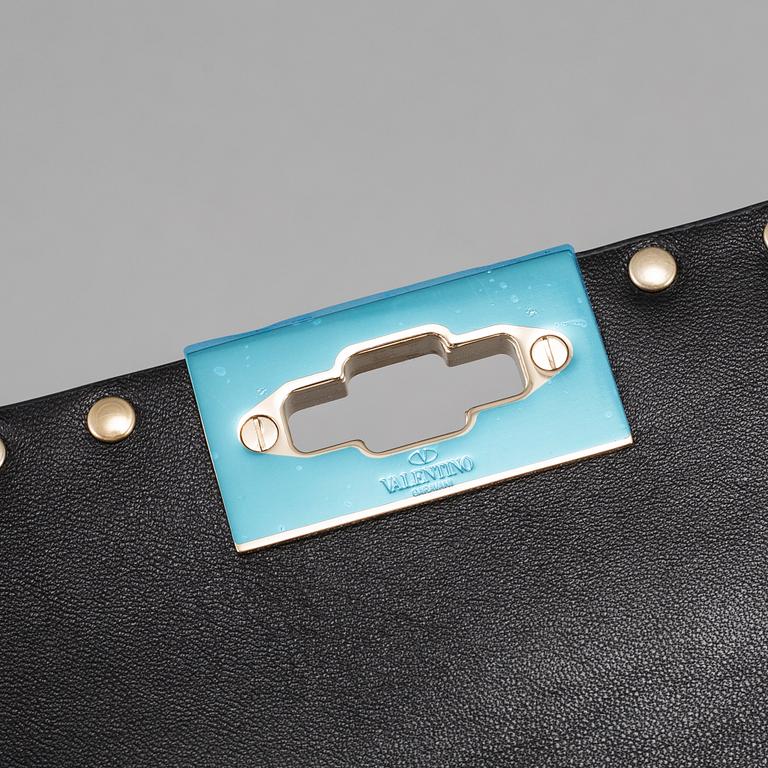 VALENTINO, "Leopard pony spike bag ".