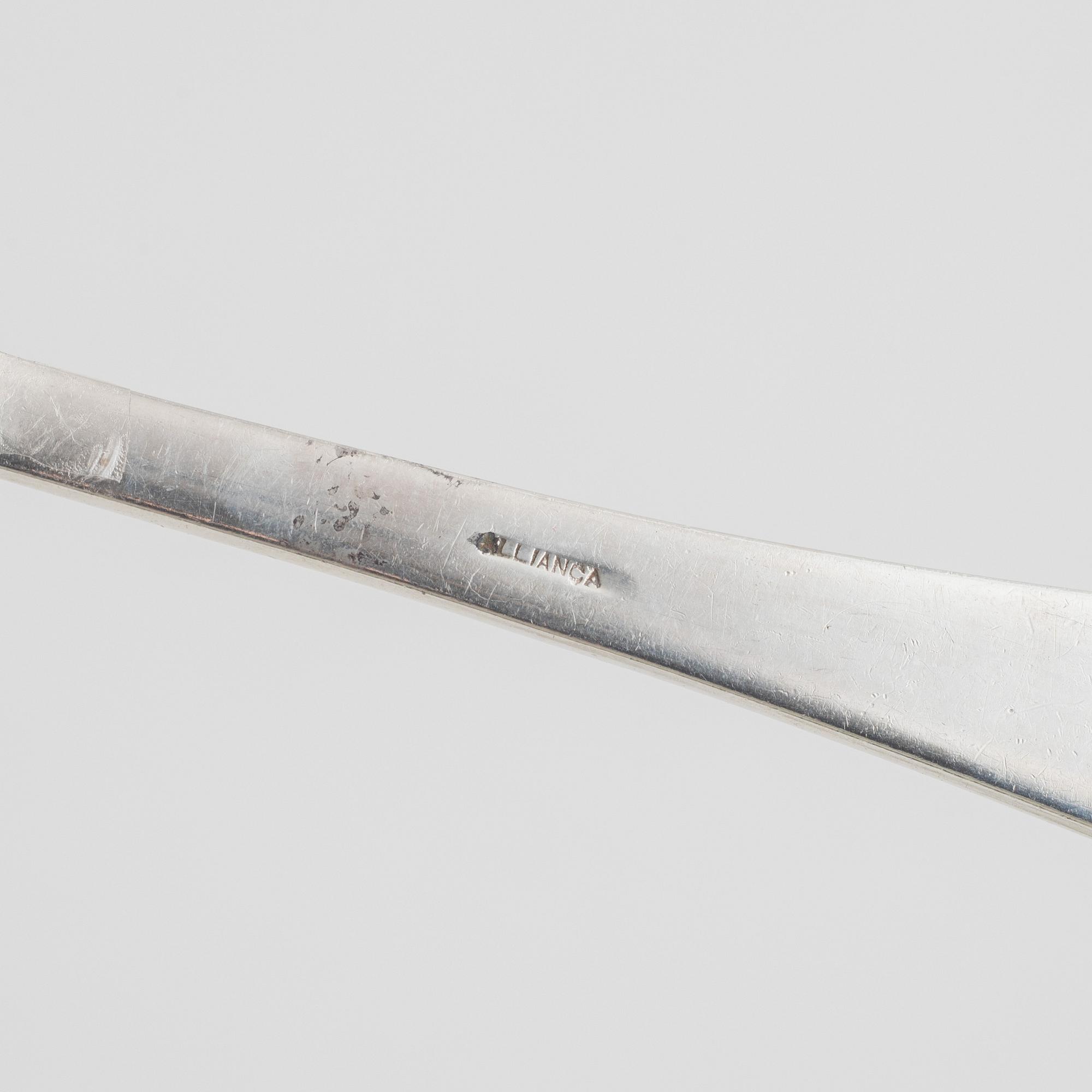 Bestickservis, 143 delar, silver, Portugal, efter 1933, silver 833.