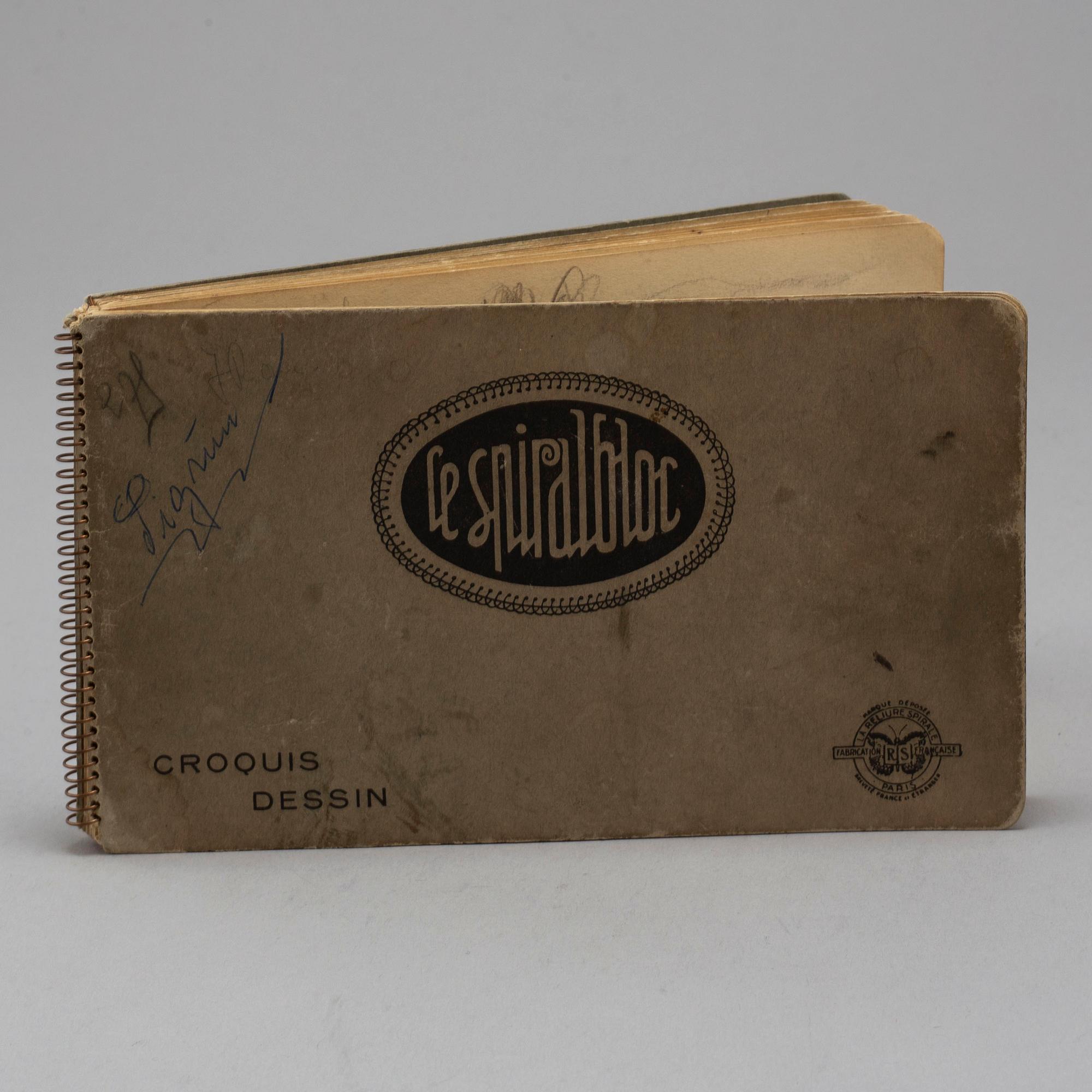 JOHANNES RIAN, sketch book, dated Paris, May 1929.
