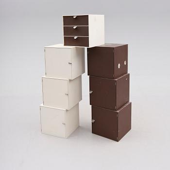 FÖRVARINGSKUBER, 7 st, "Palaset Modular Storage Cubes", Ristomatti Ratia, Treston, Finland, 1900-talets tredje kvartal.