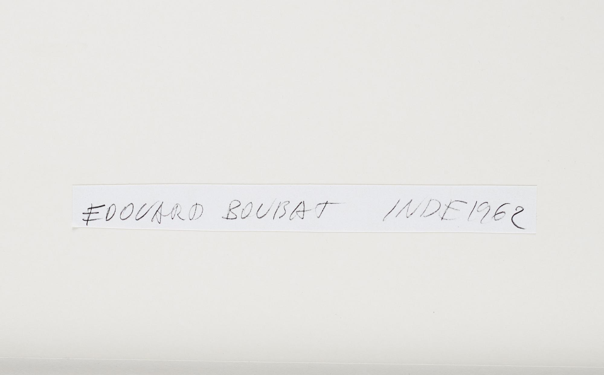 Edouard Boubat, fotografi signerad a tergo.