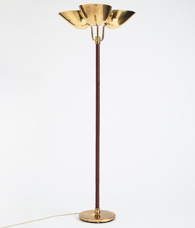 Carl-Axel Acking, a rare model "2645" floor lamp, Bröderna Malmströms metallvarufabrik, Sweden 1940s-50s.