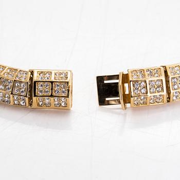 Christian Dior, collier och örhängen, ett par.