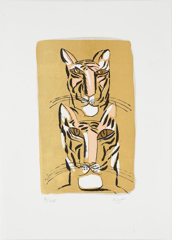 MADELEINE PYK, färglitografi, signerad och numrerad 96/200.