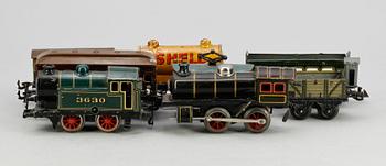 LEKSAKSTÅG MED TILLBEHÖR, 35 delar, Bing, BW, Tyskland, 1900-talets första hälft.