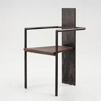 Jonas Bohlin, A Jonas Bohlin 'Iron Concrete' armchair, by Källemo, Sweden 1987.