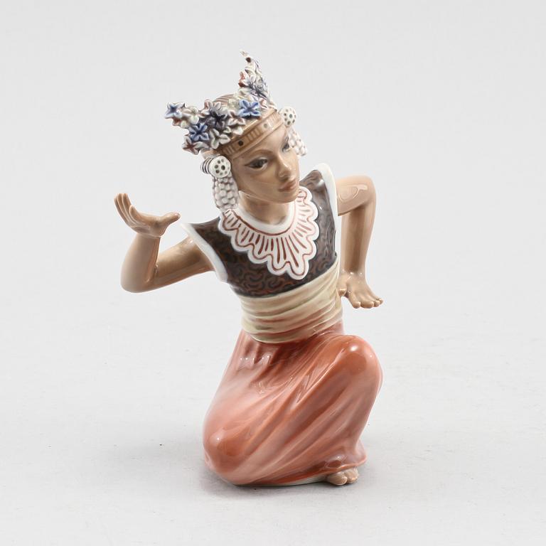FIGURIN, porslin, Dahl Jensen, Danmark, omkring 1900-talets mitt.