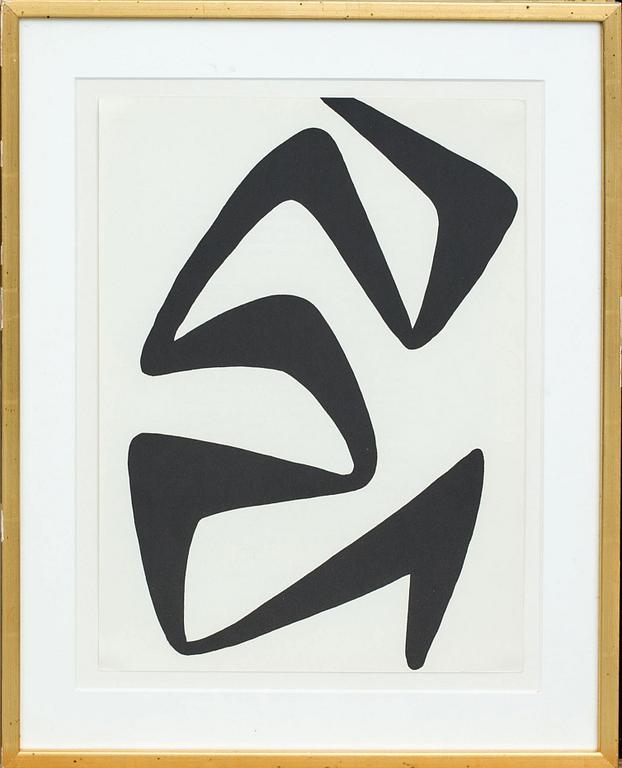 ALEXANDER CALDER, originallitografi. Utförd 1968.