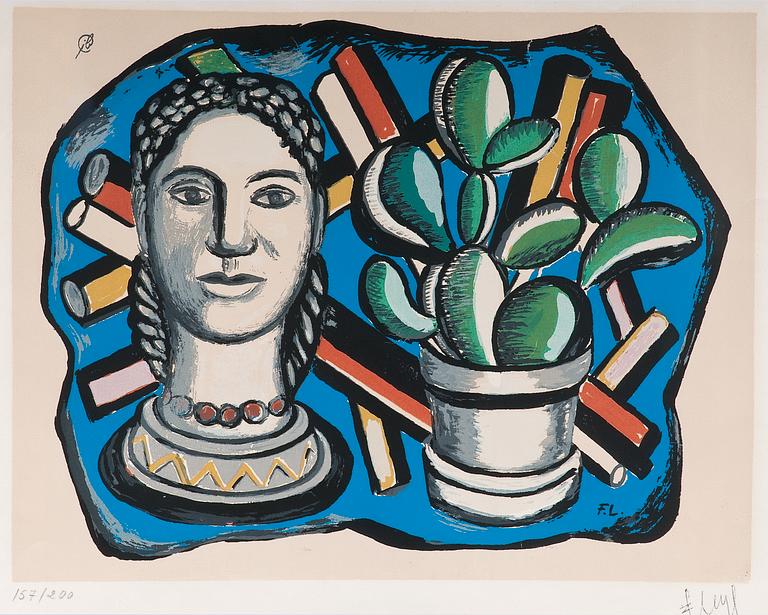 Fernand Léger, "FEMME AVEC CACTUS".