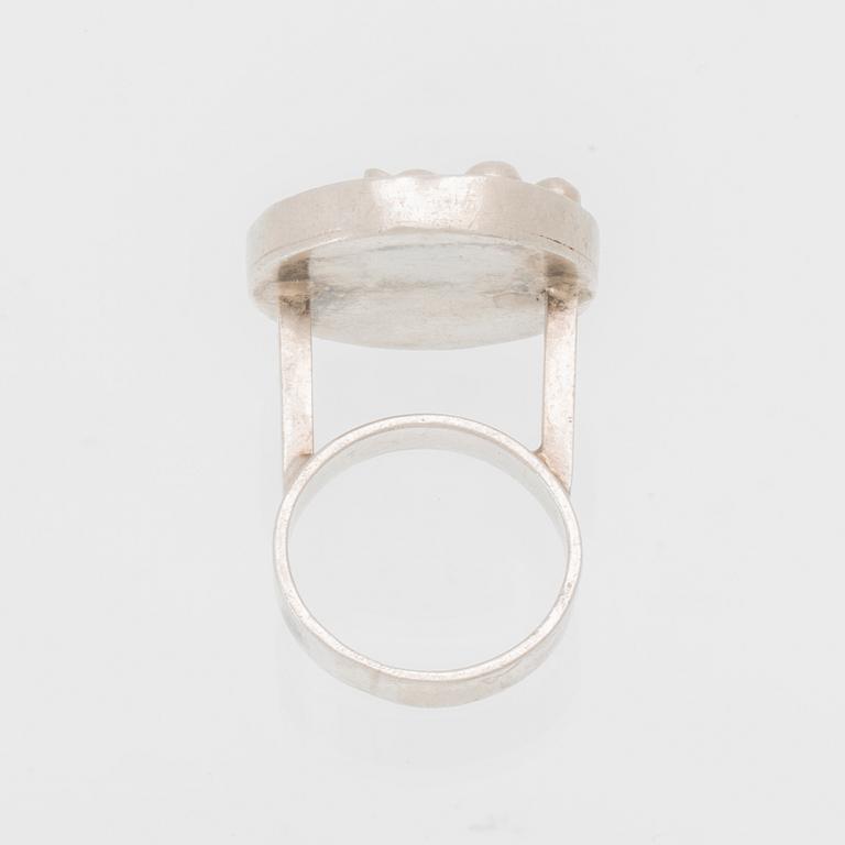 Berit Johansson, silver ring, 1960s.
