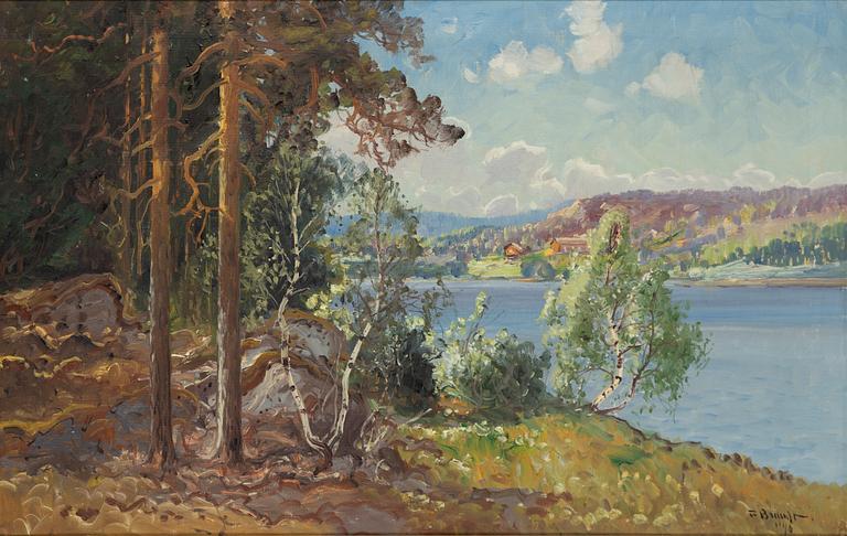 Carl Brandt, Summer Landscape with Lake.