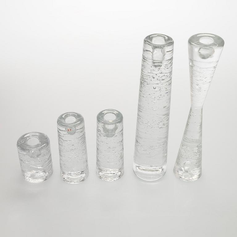 Timo Sarpaneva, taide-esineet, 5 kpl, "Arkipelago"-sarja, Iittala.