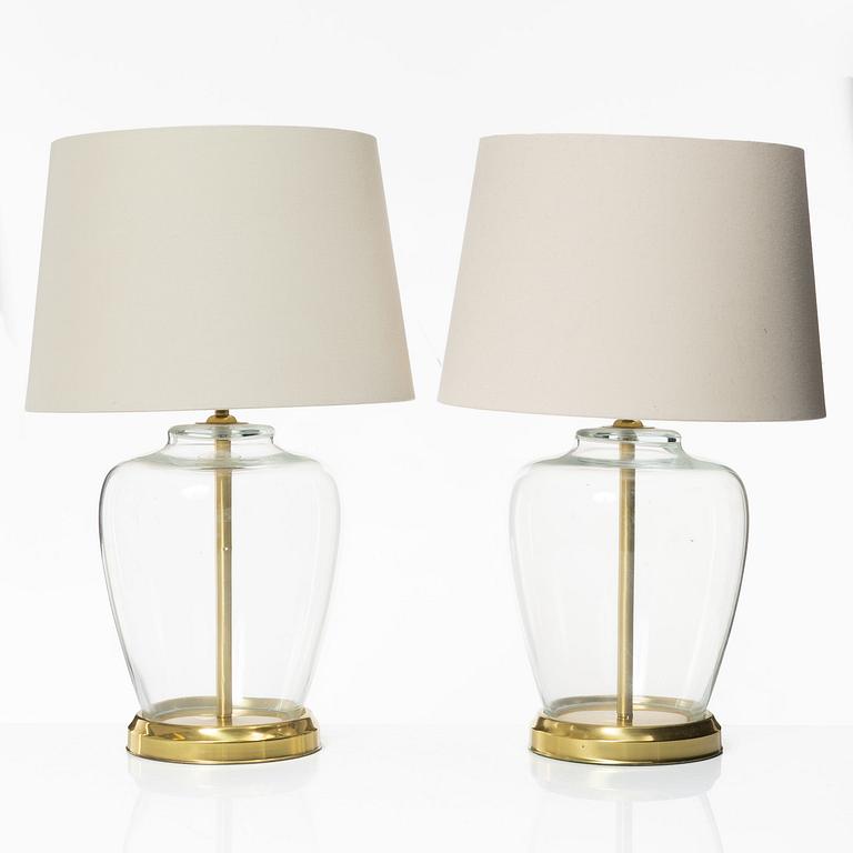 A pair of table lamps, Laura Ashley, 2000s.