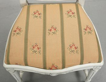 STOLAR, 8 stycken, gustaviansk stil, modern tillverkning.