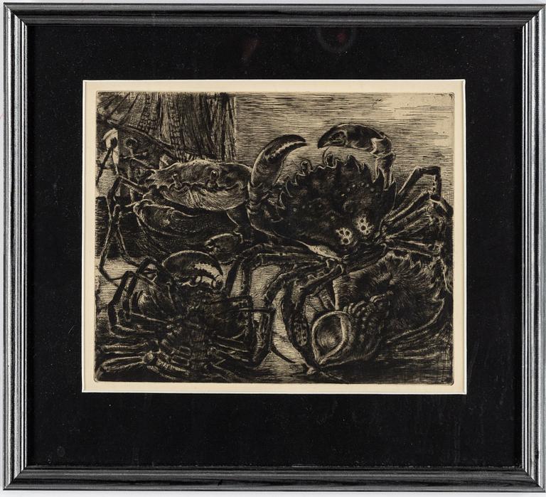 BERTIL BULL HEDLUND, etchings, 10, signed.