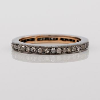 RING, silver och diamanter tot ca 0.62 ct.
