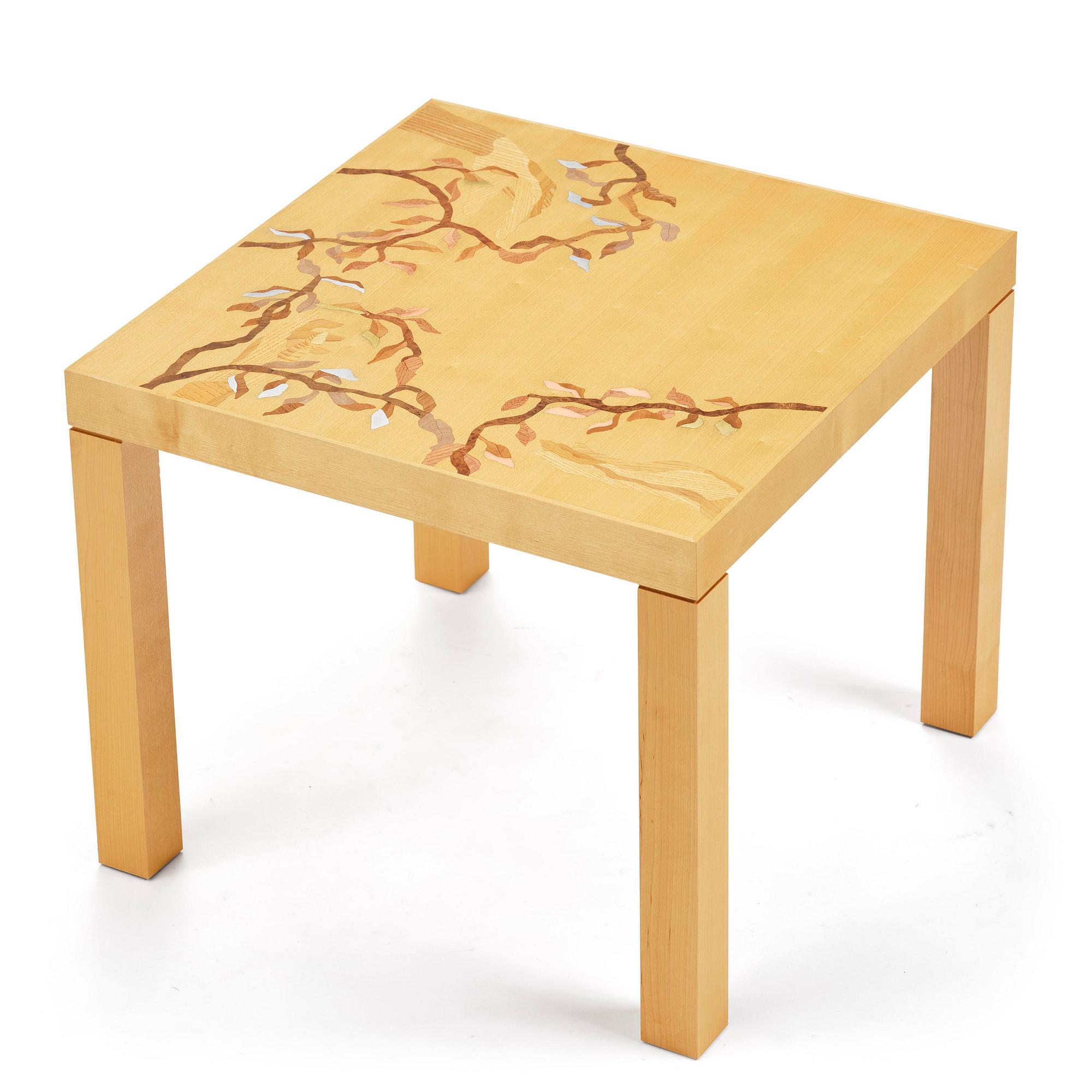 Klara Knutsson, a unique table, "Ornament", executed at Malmstens LiU, Stockholm, 2021.