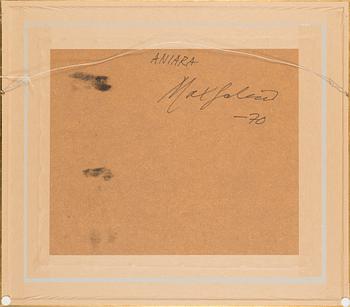 Max Salmi, olja på pannå, signerad och daterad -70.