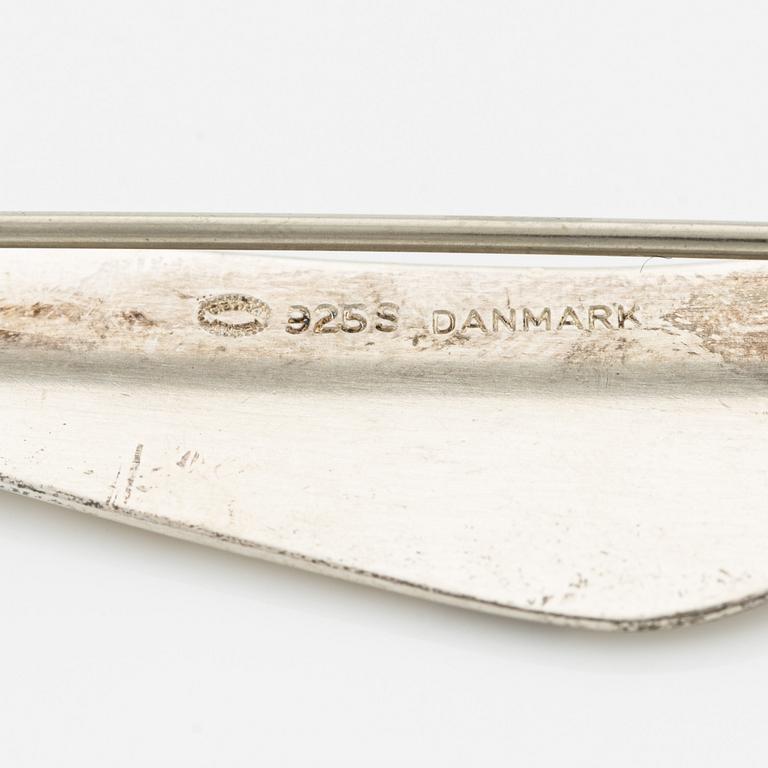 Georg Jensen, brooch, sterling silver.
