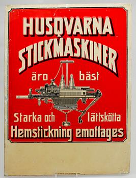 SKYLTAR, 2 st, plåt, 1900-talets första hälft.