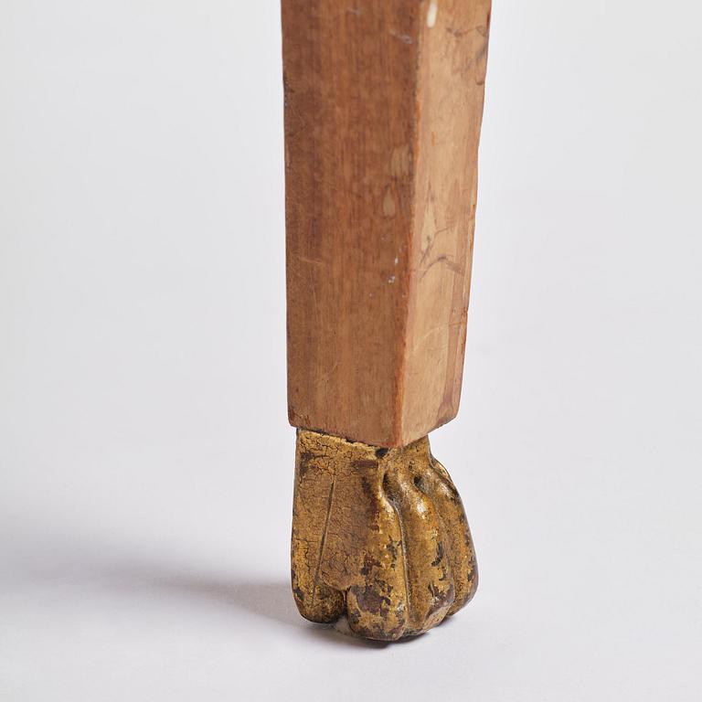 A pair of presumably Baltic empire mahogny armchairs.