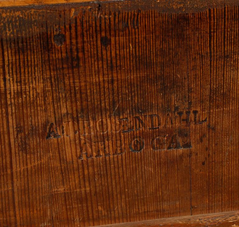 FÄLLBORD, Anders Rosendahl, Arboga, 1762-1836.
