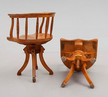 SKRIVSTOLAR, 1 par, 1900-talets början.