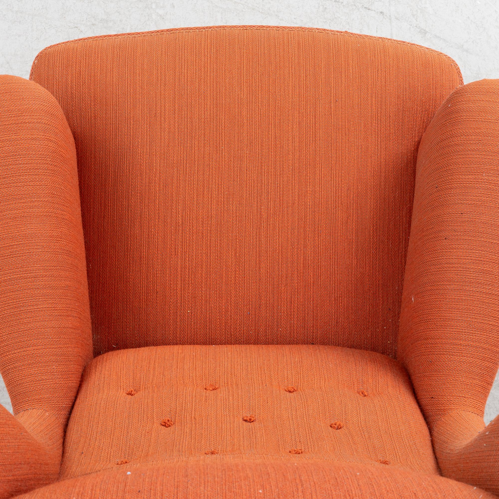 Carl Malmsten, armchair, 'Häggbom', AB O.H. Sjögren.