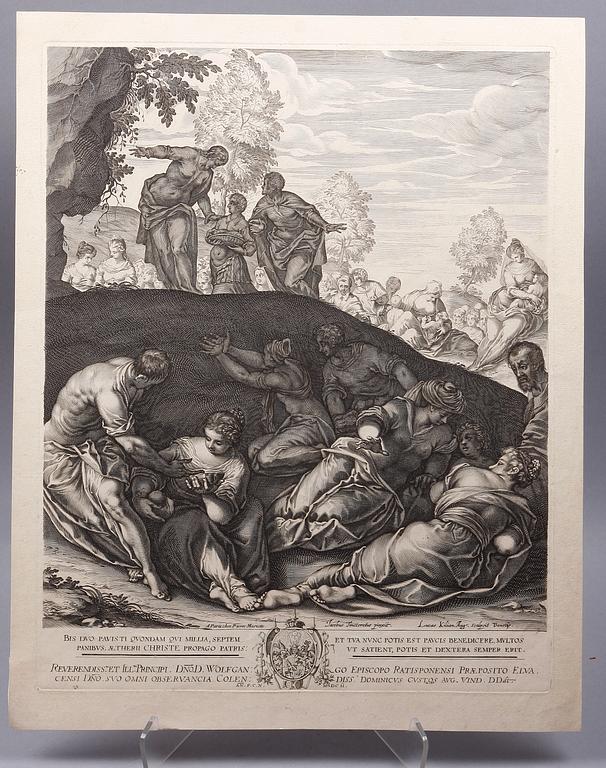 LUCAS KILIAN, kopparstick (II état av II, med Pierre Mariettes adress), 1602.