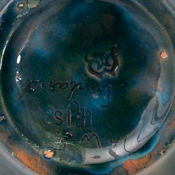Alfred William Finch, Serving bowl, ceramic, "Iris", Finland, first half of the 20th century.