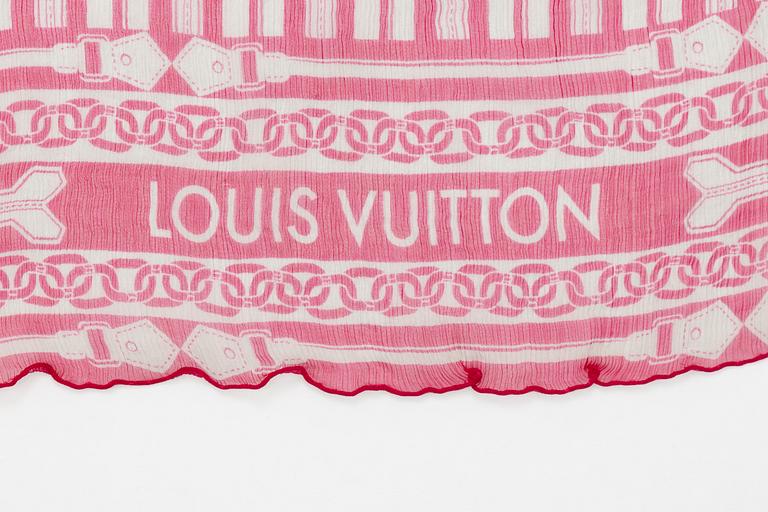 Louis Vuitton, a silk shawl.