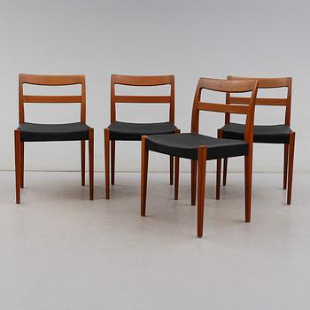 BORD OCH STOLAR, 4 st, "Garmi", Nils Jonsson, Troeds, 1900-talets andra hälft.