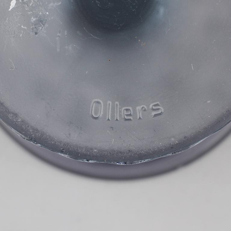 VASER, 3 st, pressglas, Edvin Ollers, Elme glasbruk, 1900-talets första hälft.
