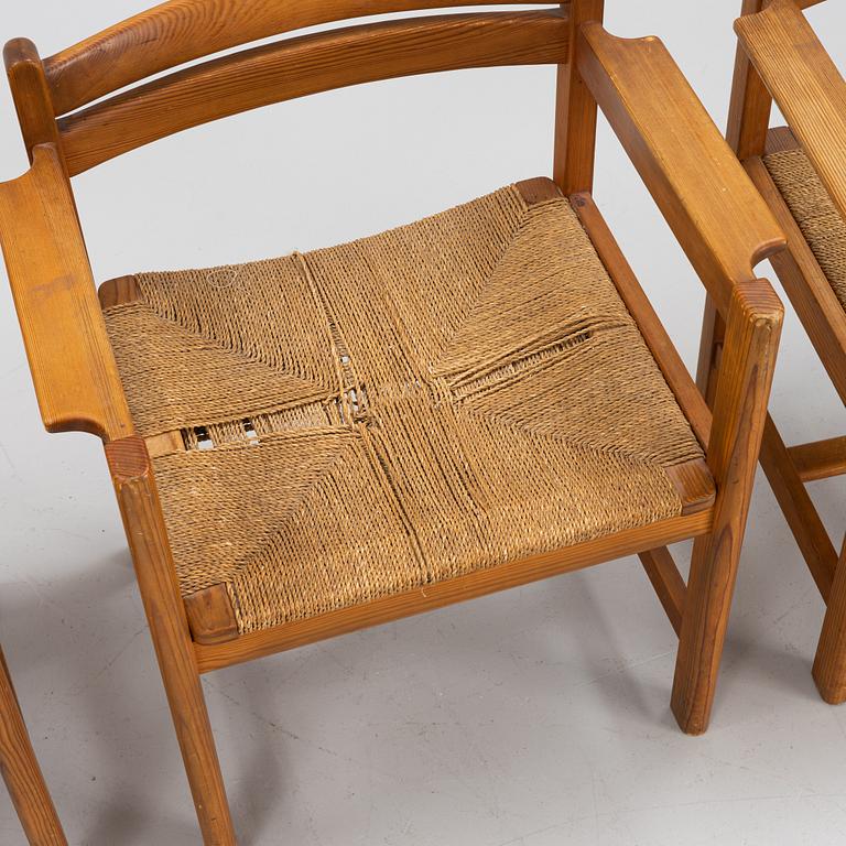 Børge Mogensen, "Asserbo", karmstolar, 4 st, Karl Andersson och Söner, 1900-talets andra hälft.