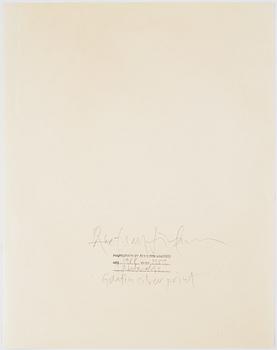 Åke E:son Lindman, photograph signed and dated 1989 on verso.