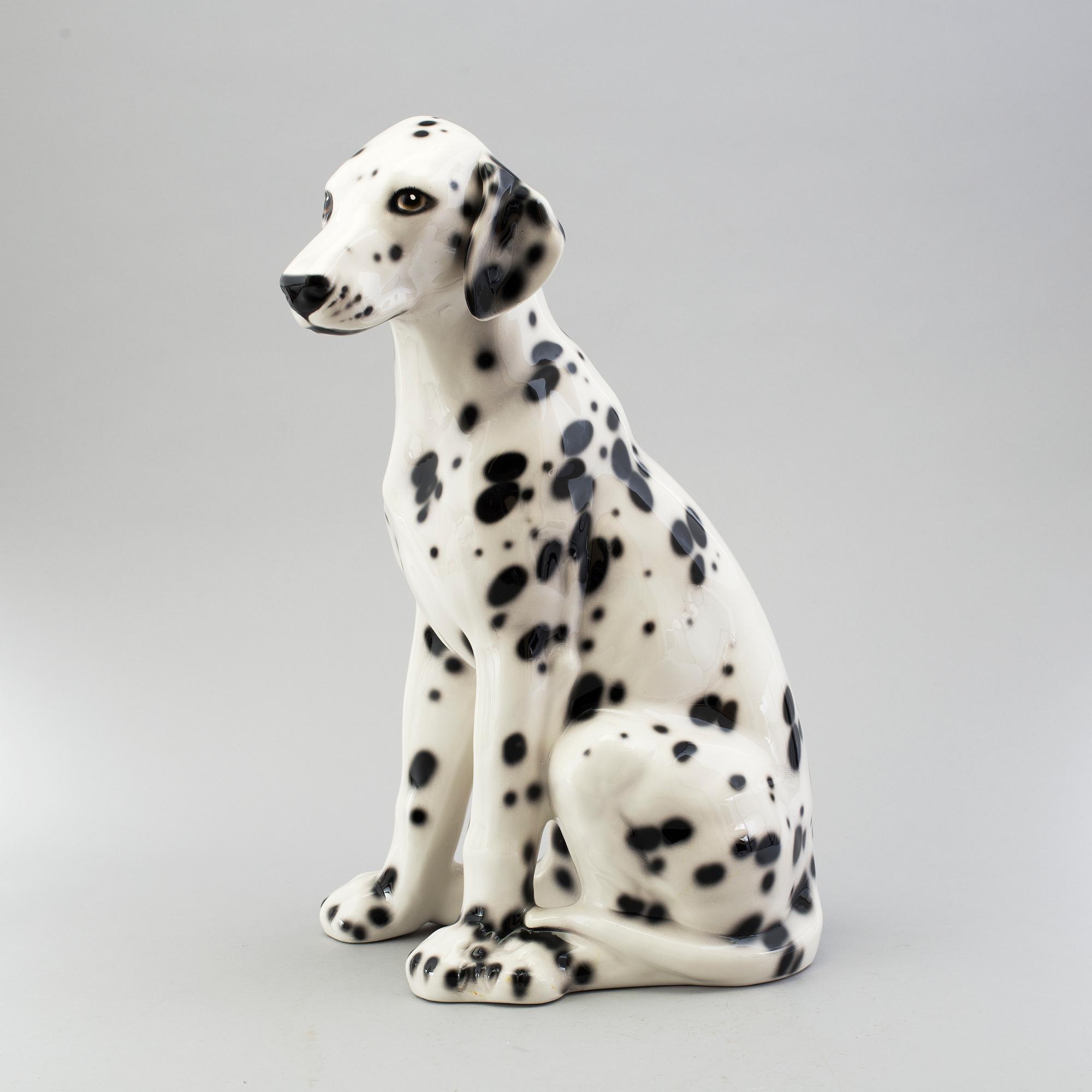 A FIGURE, ceramics, "dalmatian dog", Italy. Late 20th century.