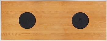 Jonas Bohlin, a birch and iron 'Triptyk' table, Källemo, Sweden, post 1989.