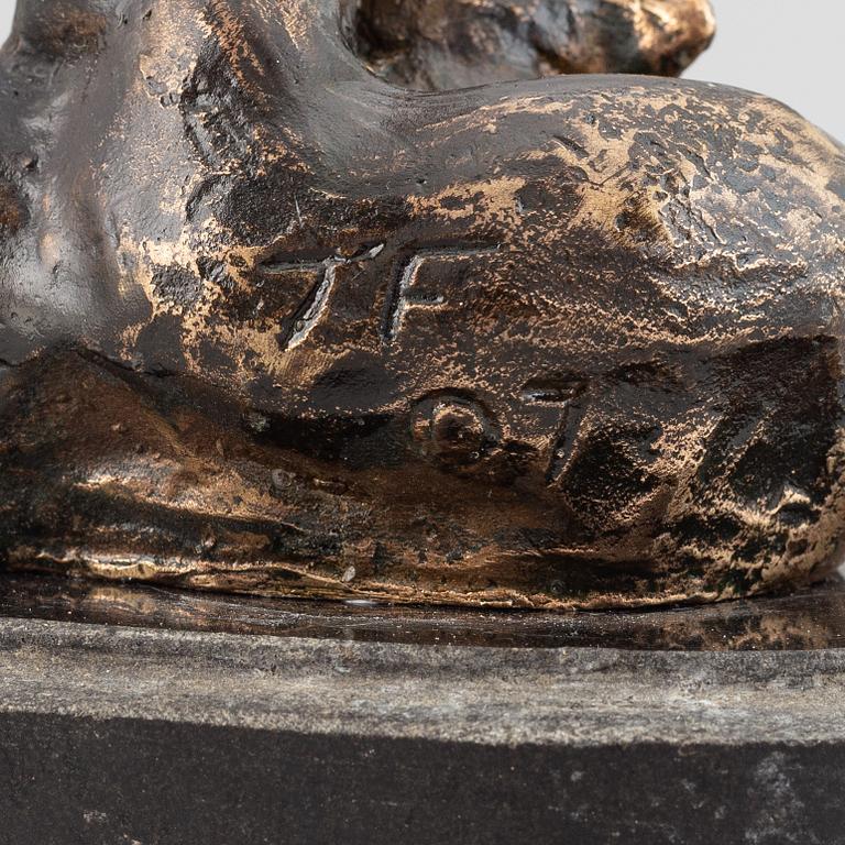 Torbjörn Forsberg, skulptur. Brons. Sign. med initialer och dat -07.