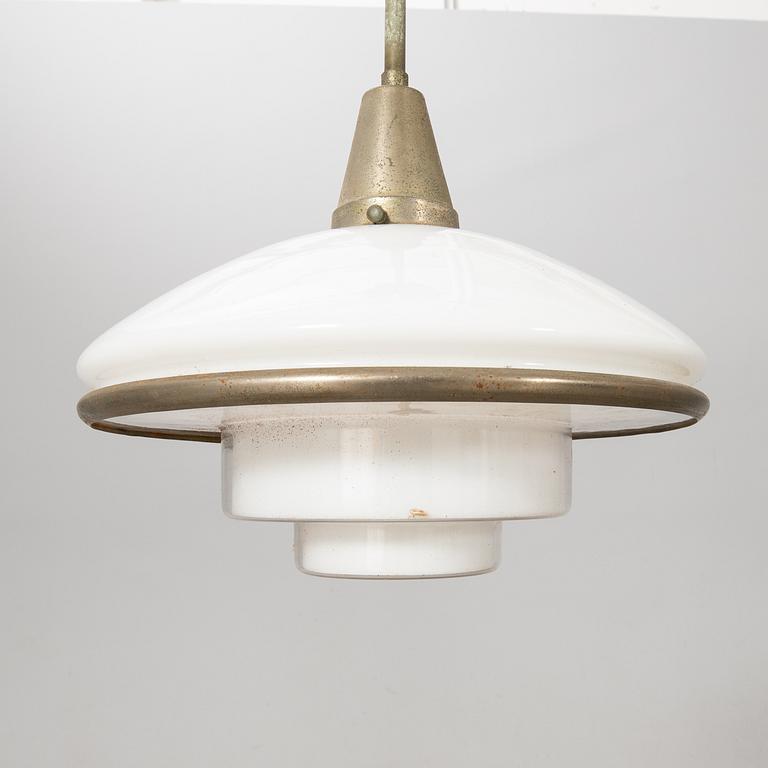 Otto Müller, ceiling lamp, "Sistrah pendant", Megaphos, first half of the 20th century.