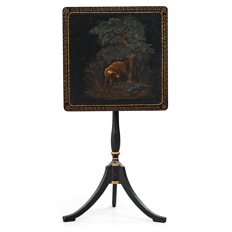 A Swedish tilt-top table from the workshop of Johan Nils Asplind, active in Falun 1783-1820.