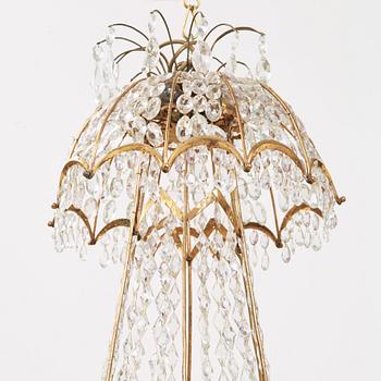 A late Gustavian circa 1800 seven-light chandelier.