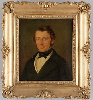 OKÄND KONSTNÄR, olja på duk, 1800-talets första hälft.