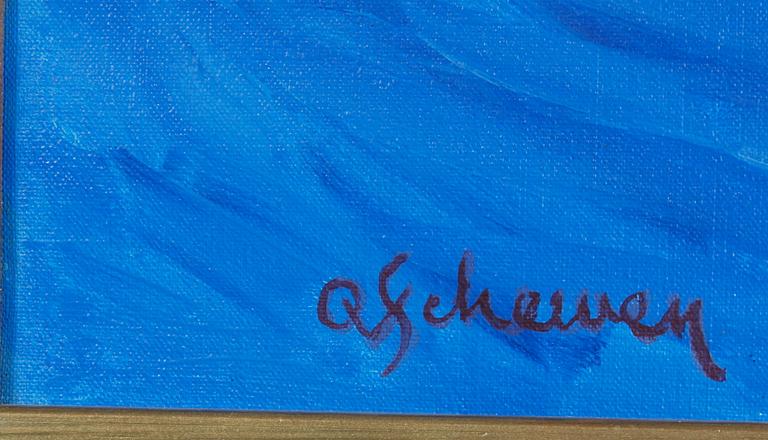 SCHEVEN, OLLE von, olja på duk. Sign.